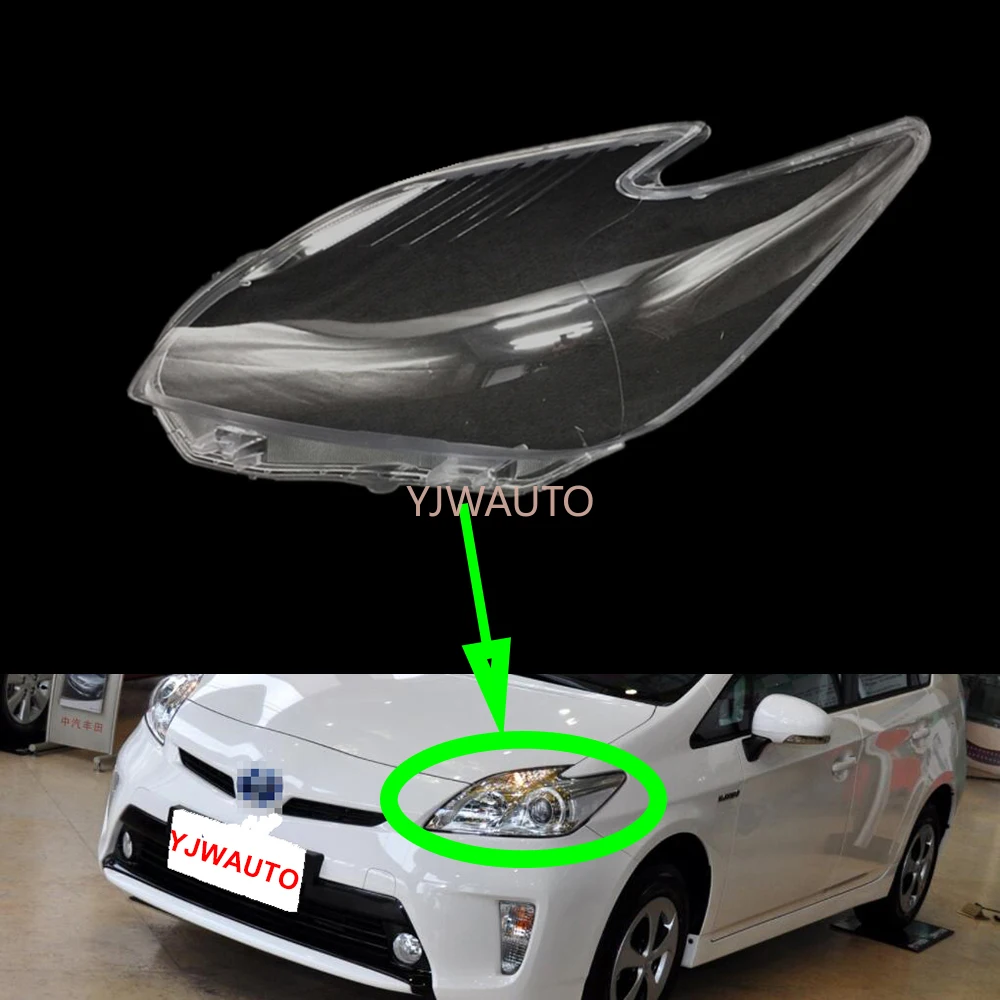 For Toyota Prius 2010 2011 2012 Headlamp Cover Car Replacement Clear
