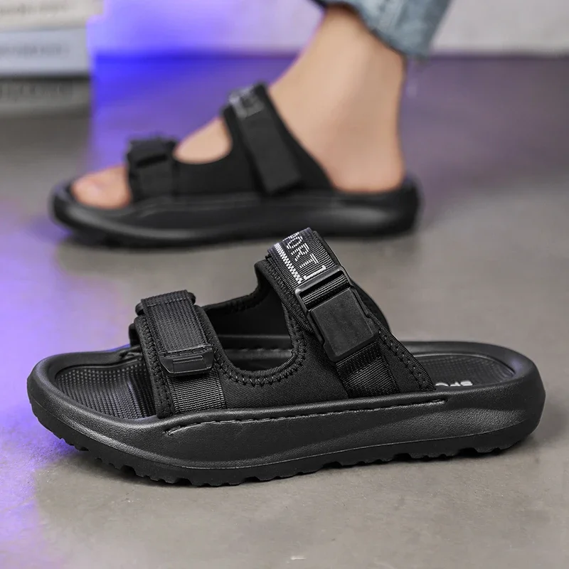 New Arrival Man Slippers Lightweight Walking Half Footwear Comfortable Men's Casual Half Drag Non-Slip Outdoor Male Cool Sandals — view 6