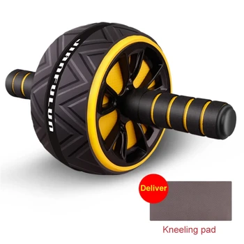 Ab Roller Big Abdominal Wheel Roller Stretch Trainer With Mat Arm Waist Abdomen Exercise Gym Fitness Equipment 6
