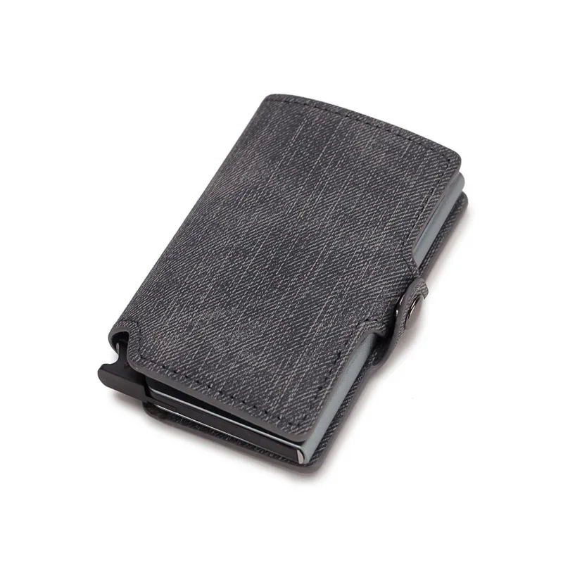 Sleek Pink Minimalist RFID Wallet with Automatic Pop-Up Feature