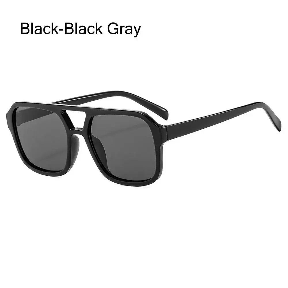 Retro Punk Square Frame Sunglasses - Anti-UV Beach Shades