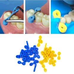 Dental Elastic Wedges Set - Rubber Fixing and Separation Tools (40 Pieces) (40Pcs)