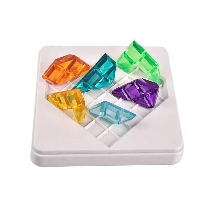1pcs 120 Challenge Toy Modes 3D Puzzle Wisdom Love Board Game Skill Building Educational Game with Portable Box Toy Kids Gift 4