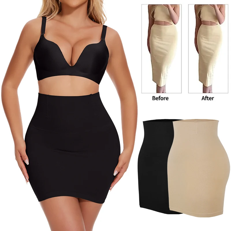 Half Slips Thong Shaper Comfort Seamless Slip Shapewear Under Dress Tight Skirt Undergarments body shaper