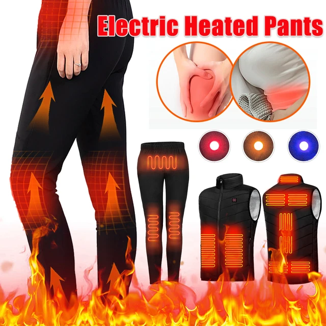 Men and Women Thermal Heated Pants USB Electric Heating Pants for Cold  Weather
