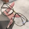 Ladies Blue Light Blocking Myopia Glasses New Trend Oversized Women Eyeglasses Unisex Square Frame Large Near Sight Eyewear 4