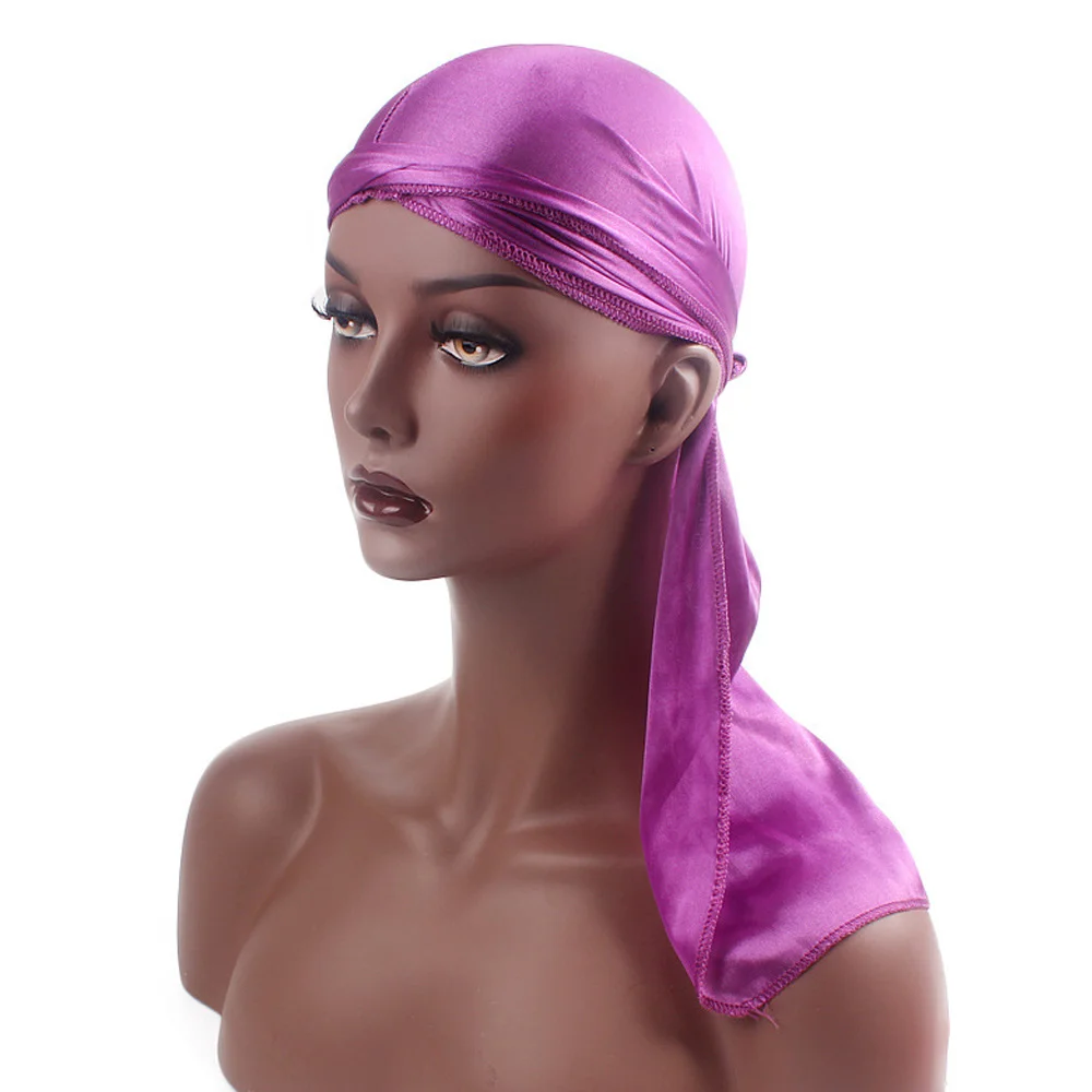 Primavera veludo respirável bandana chapéus durag para homem feminino hip  hop caps du rag equitação longa cauda headwrap unissex turbante durag bonés