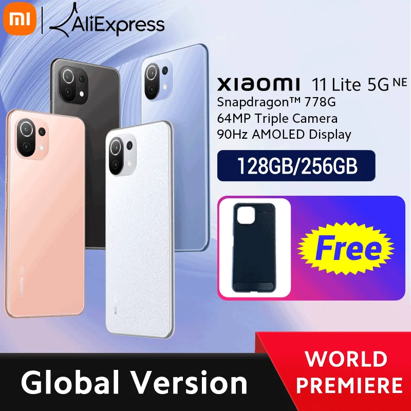 World Premiere】Global Version Xiaomi 11 Lite 5G NE 128GB/256GB