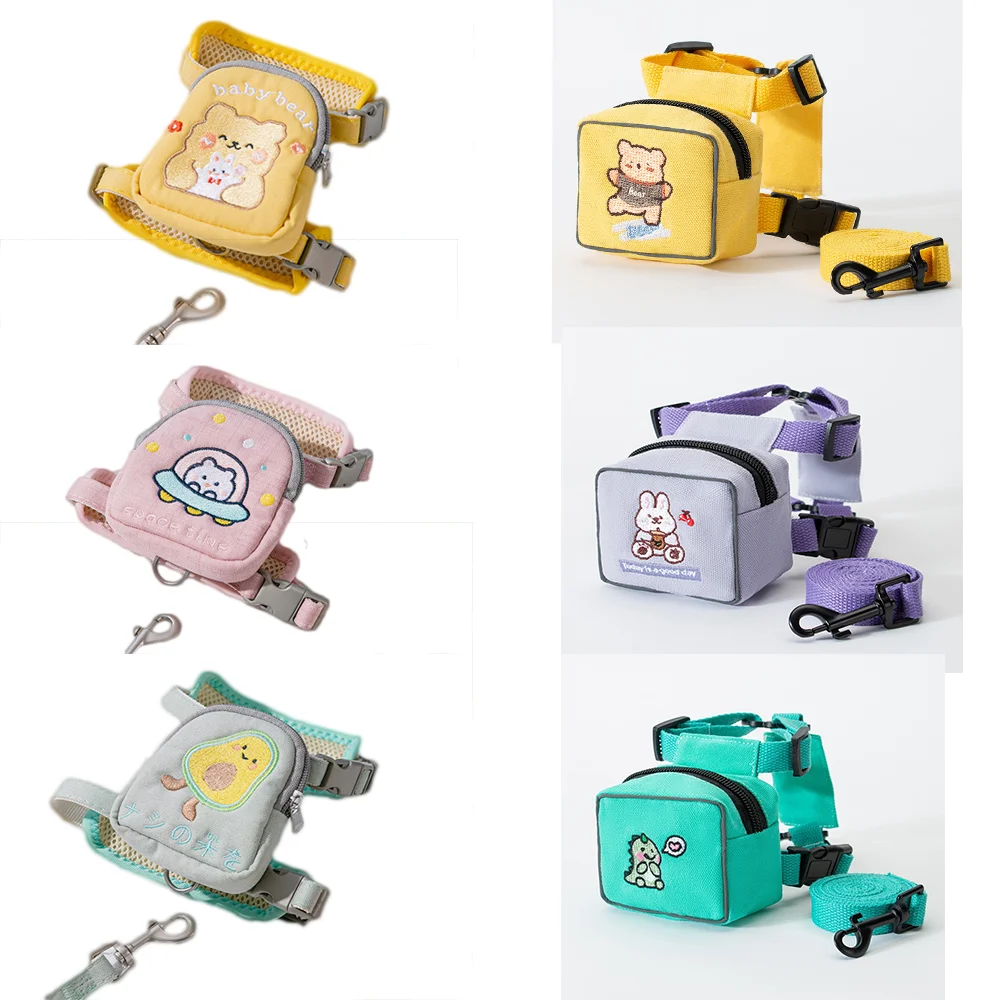 Harness Leash Set Small Dogs Backpack Harness Small Dogs Small