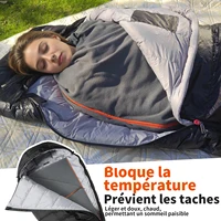 MAPLEAF sac de couchage polaire ultraléger, doublure d'hiver, couverture de Camping chaude, tente par temps froid, drap de voyage 2