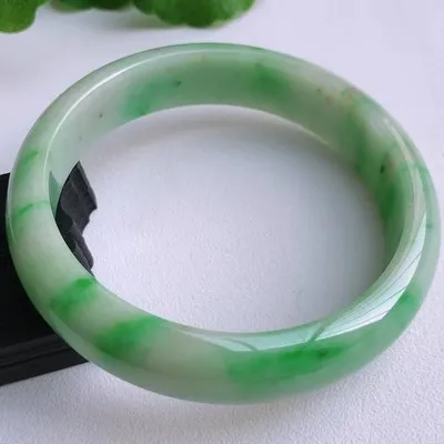 Zheru 주얼리 천연 미얀마 옥 팔찌, 절묘한 공주 팔찌, 여자 친구 엄마 보내기, 54mm-62mm