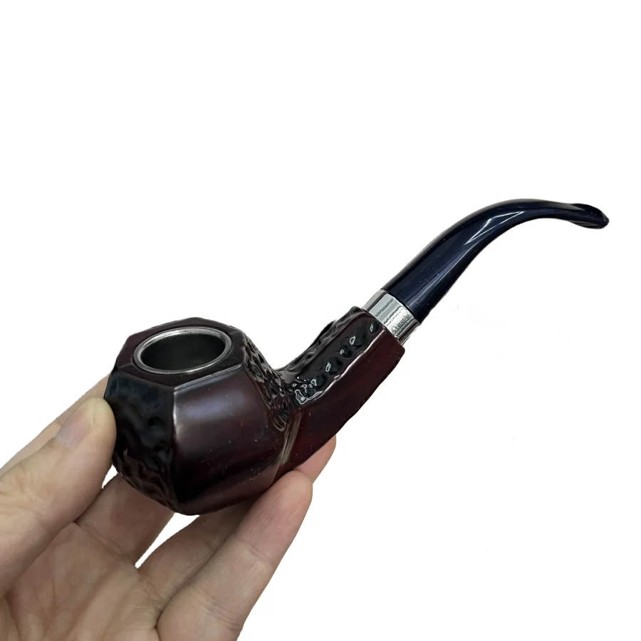 6 Pcs/Set Resin Imitation Wood Smoking Tube Detachable Cigarette Holder Easy To Clean for Friend Father smoking accessories tobacco smoking accessories
