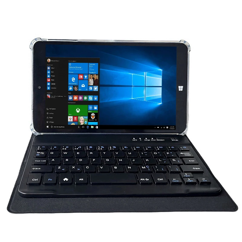 8GB RAM 128GB ROM 8 INCH Windows 10 Tablets Quad-Cores 64bit Intel Atom x5-Z8300 1280*800 IPS HDMI With Bluetooth Keyboard Case 2
