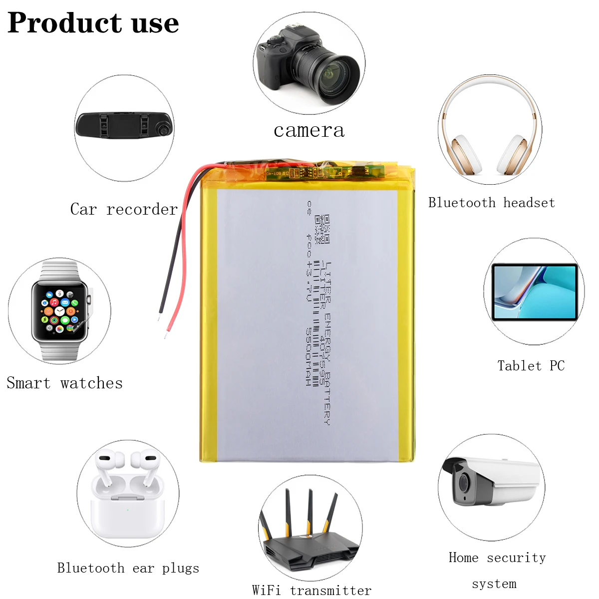 407595 polymer lithium battery 7,8,9 inch 3.7 V tablet battery 5500 mah each brand tablet general polymer lithium
