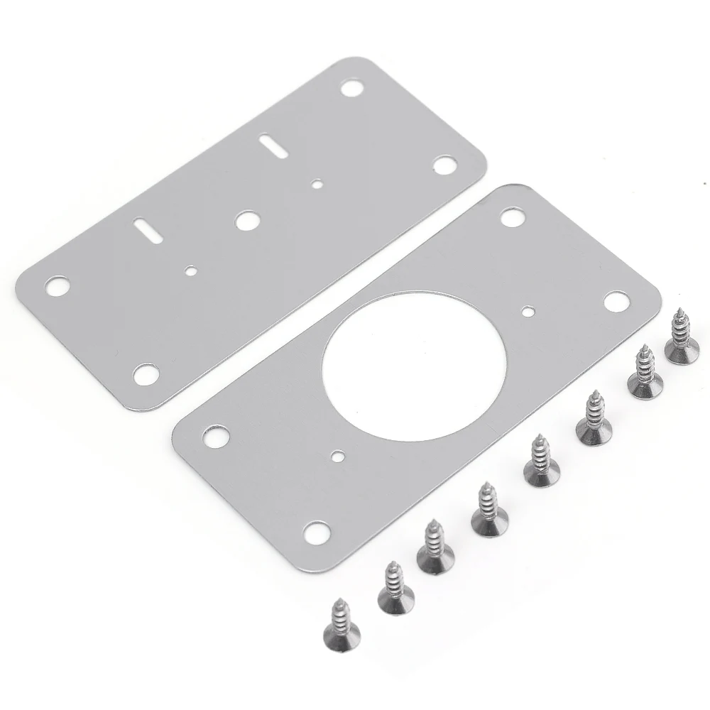 Hinge Repair Plate 10/2Pcs Cabinet Hinge Repair Plate Kit Stainless Steel Door Hinge Mounting Plate With Holes For Home Kitchen Cupboard Furniture