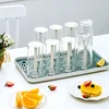 Cup Drying Rack Dust-proof Glass Cup Drainer Holder Stand Detachable Bottle Dish Drying ShelfStorage Tray Kitchen Supplies 2