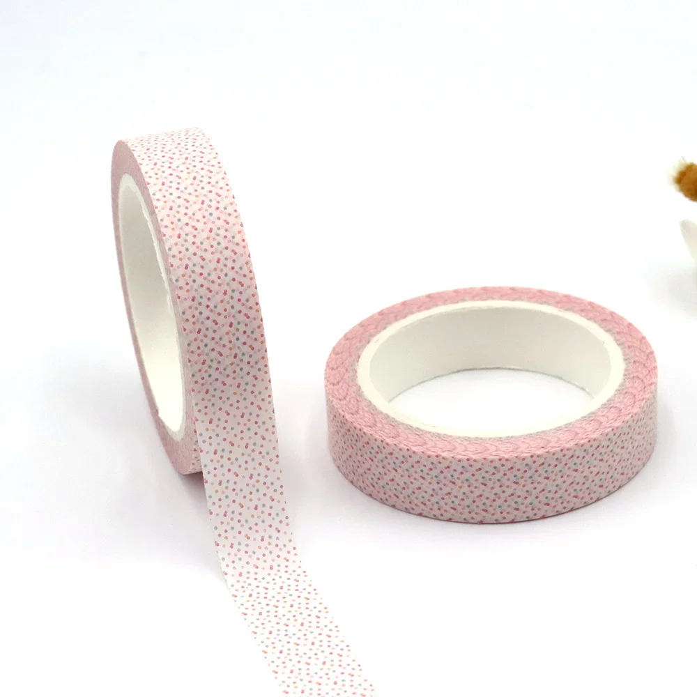 

1PCS 15mm*10M Pink Dots Decorative Washi Tapes Scrapbooking Masking Tape Washi stickers korean stationery tape sticker