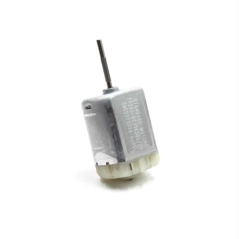 미니 24mm FP280-KC/14305 전기 모터(널링 샤프트 포함) 11500RPM DC 12V 18V 24V DIY 자동차 도어락 및 백미러용