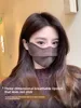 Women's High Aesthetic Value Thiened Fce Winter Cycling Mask 3D Stereo Eye Protection Face ield Windproof Warmth