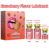 2-in-1 fruchtiges Erdbeer-Ananas-Gleitmittel, leckbares Oralsex-Gleitflüssigkeit für Erwachsene, Flirten, Oralsex, Paar stimulieren Gleitgel 6