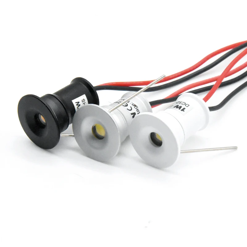 

1W Mini LED Downlight 12V RGB Dimmable Spotlight IP65 Staircase Cabinet 15mm Bedroom RecessedSpot Light Ceiling
