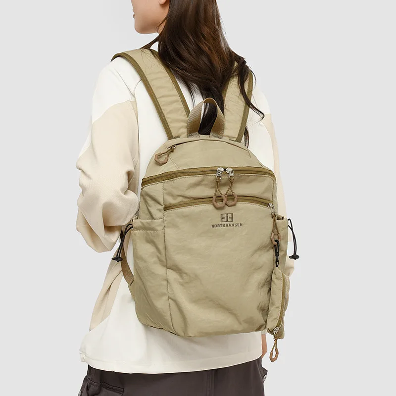 Large Capacity Short Trip Bag New Style Women's Commuter Backpack Fashion Color Block Lady's Double Shoulder Bag