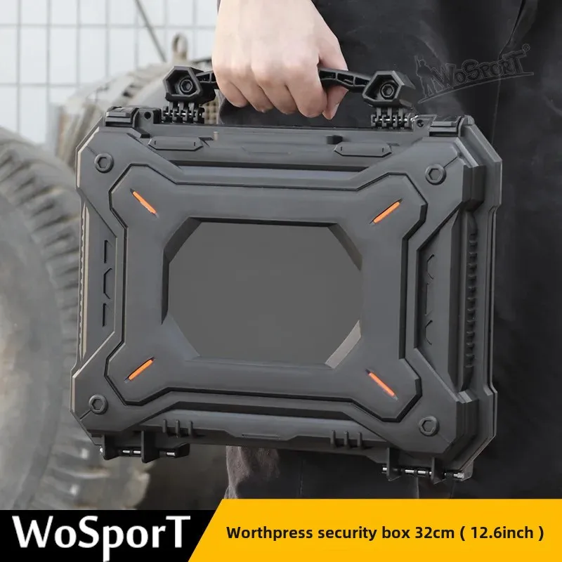 WoSporT WST Dustproof Waterproof Impact Resistant Tool Box 32cm(12.6 Inches) Outdoor Sports Gear Storage Bag China Origin