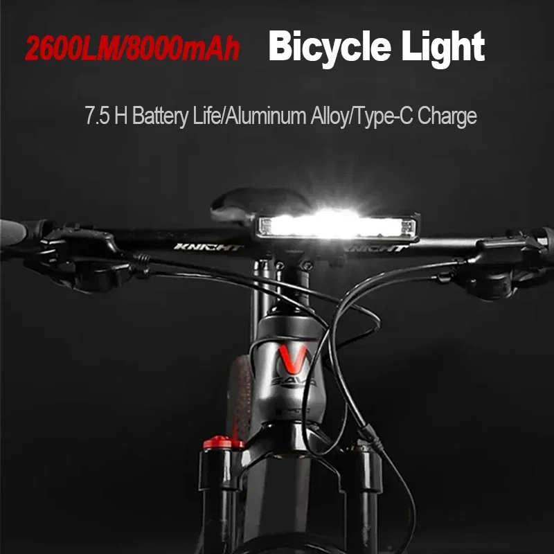 Bicycle Light LED Front USB Rechargeable MTB Mountain Bike Lamp
