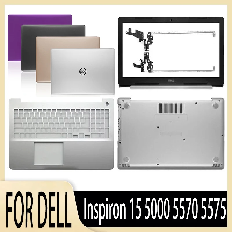 

New Laptops Cover For Dell Inspiron 15 5000 5570 5575 Series LCD Back Case/Front Bezel/Palmrest/Hinges/Bottom Case 15.6 Inch