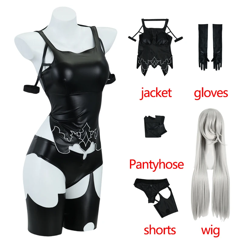 NieR: Automata-Inspired A2 Leather Vest Costume for Women (Unofficial)