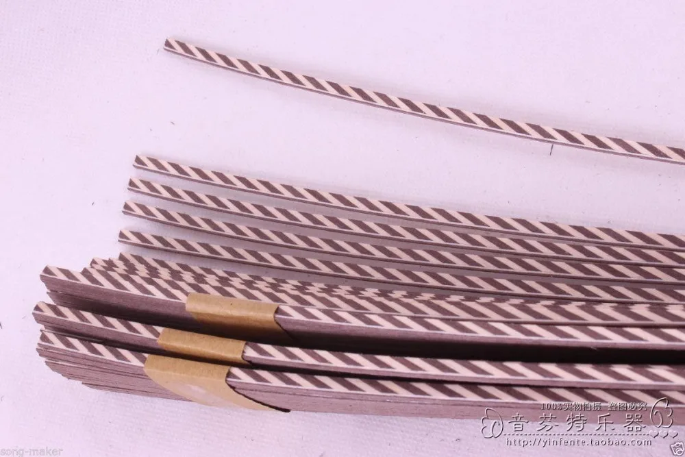 

25 полосок LUTHIER PURFLING, инкрустация маркета, новинка 930x4x1,5 мм 73 #