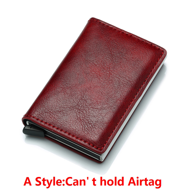 Carbon Fiber For Apple Airtag Wallet Men Business ID Credit Card Holder Rfid Slim Anti Protect Airtag Slide Wallet Dropship