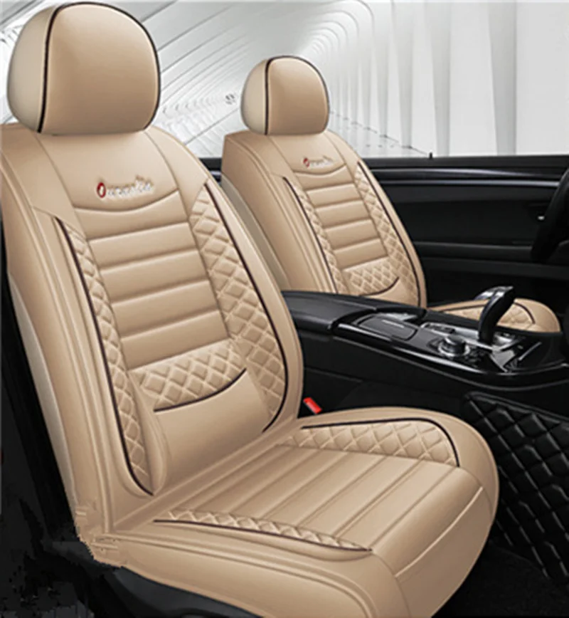 Чехлы на сиденья автомобиля черные кожаные для volvo xc90 s60 v40 c30 s80 s40 v50 v60 v70 xc40 V90