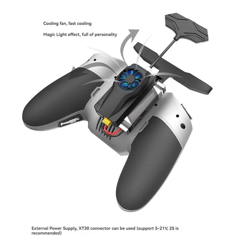 M93K-For EMAX Aeris Link RX TX 1W 수신기+송신기 키트(냉각 팬 포함) RC 비행기 FPV 드론 ELRS 미니용