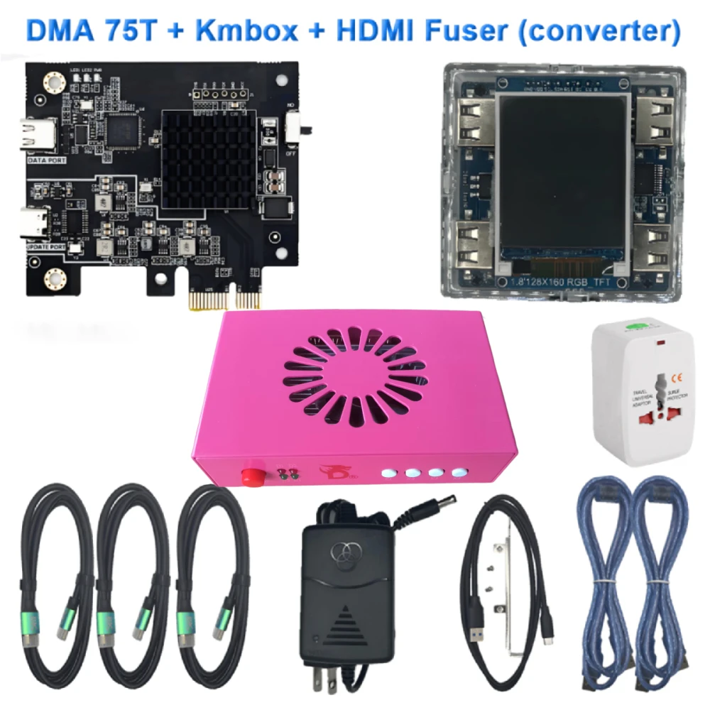 Dma Hardware Kit, HDMI Fuser, FPGA Dma Card, Kmbox Net, DMA 75T