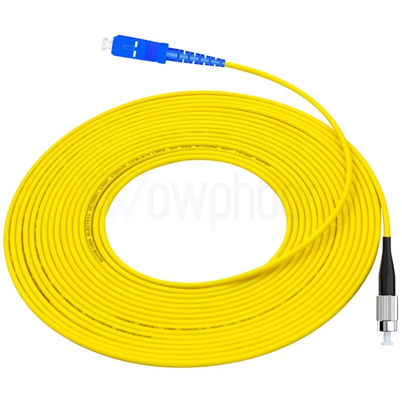 Cable de conexión de fibra óptica, SC 3,0 UPC, Simplex SM, longitud de 2m, cable de puente de fibra óptica, mm