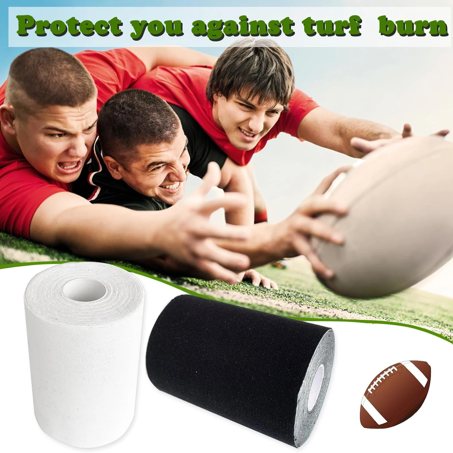 Extra Wide Football Turf Tape 4