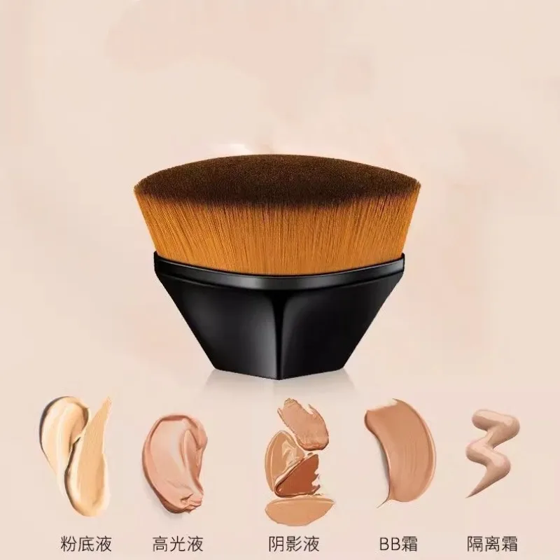 6-in-1 메이크업 브러쉬 휴대용 무폐기물 리퀴드 파우더 메이크업 도구 이상적인 어머니의 날 뷰티 부드러운 블렌딩 선물