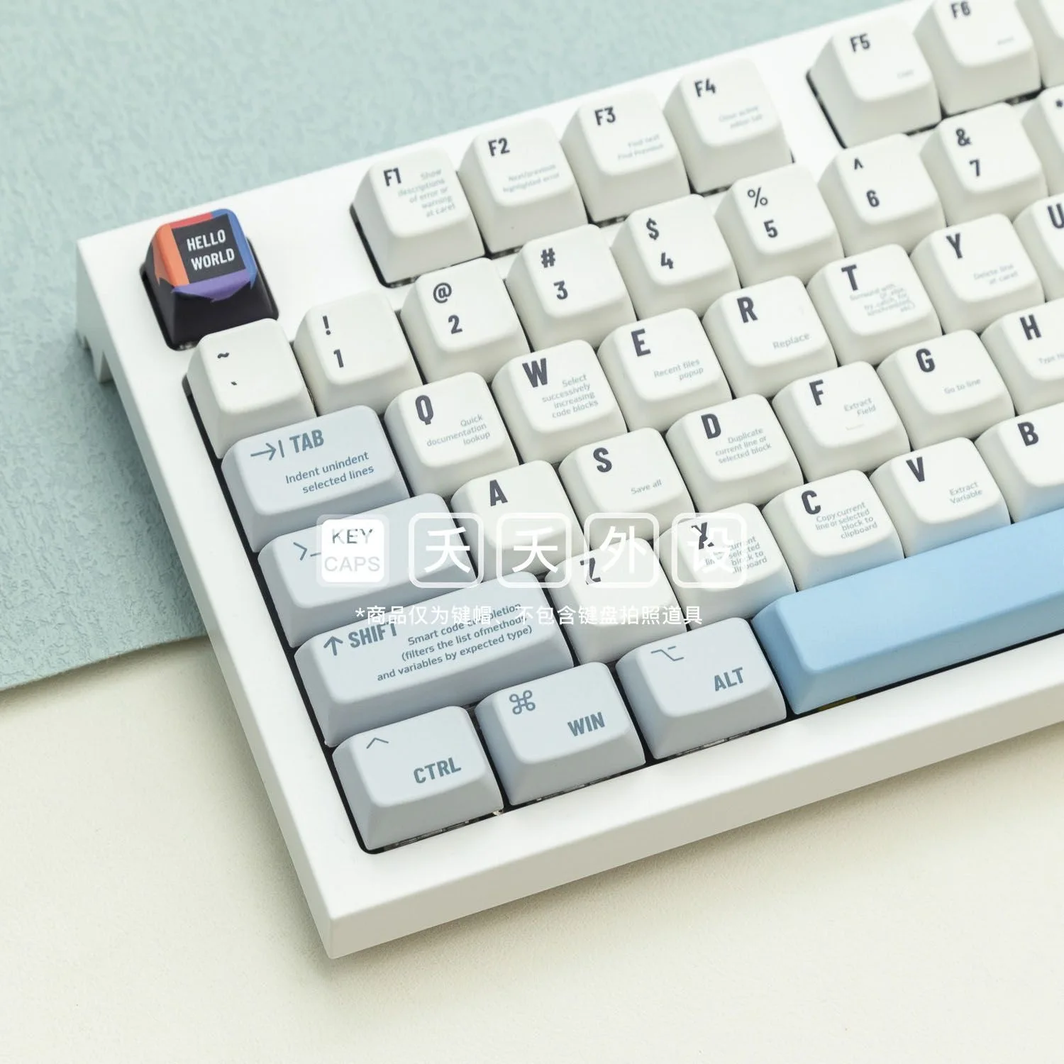 Teclado Mecânico Keycap Pbt Programador Keycaps Sublimação de Tintura mx Switch Gk61 67 75 84 87 980 143 Chaves