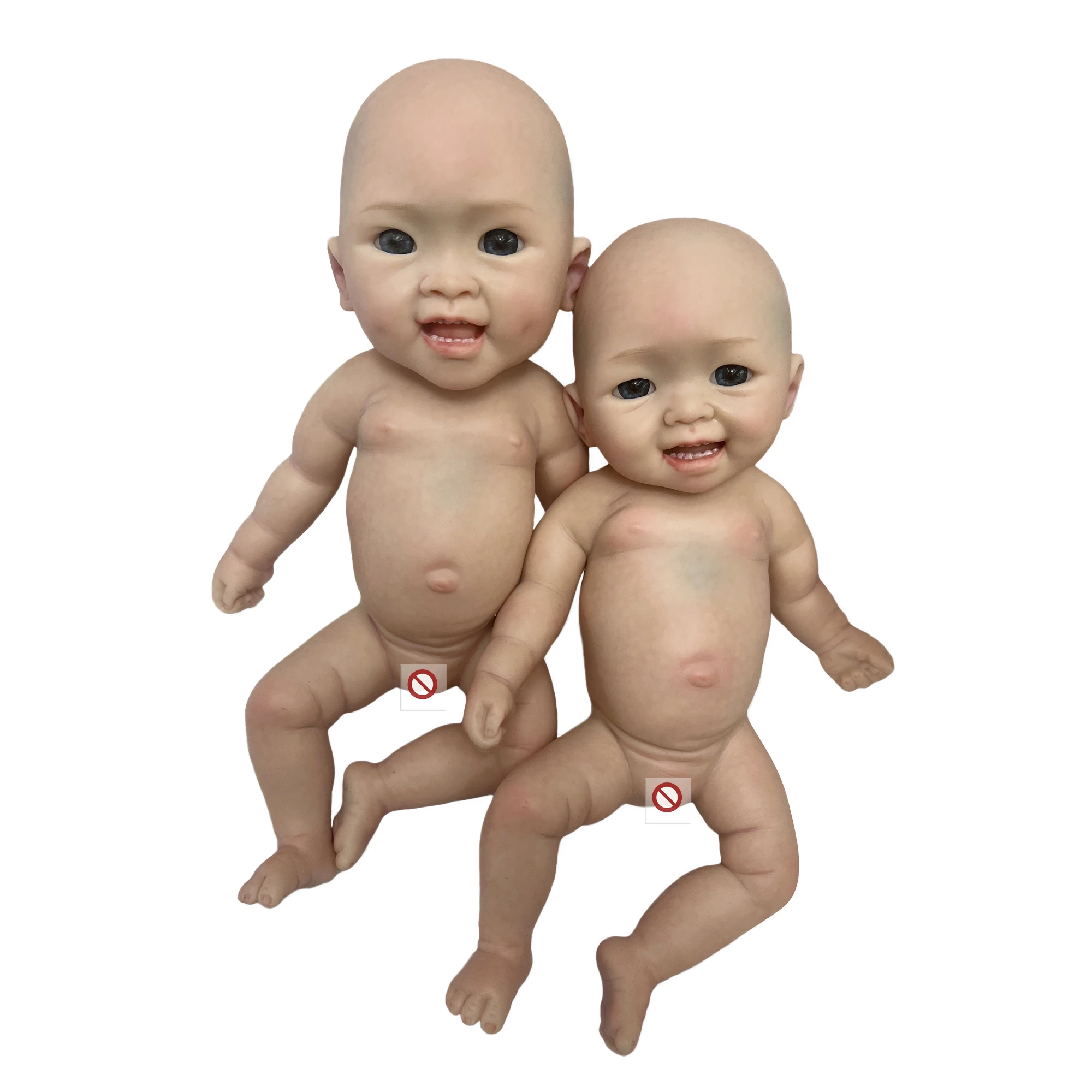 16 Inch Reborn Silicone Entier Unpainted Bebe Pеборн bébé Reborn Doll Kits  Full Body Silicone Boneca Reborn Corpo Silicone