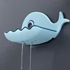 1PCS Wall Mounted Soap Dish for Bathroom Shower Portable Whale Soap Holder Plastic Sponge Tray for Kitchen Bathroom Accessories 5