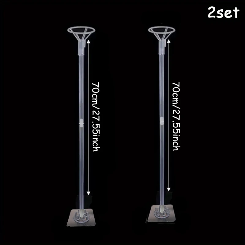 Paste Table Balloon Stand Holder Column 2/4pcs 35cm/70cm for Party Decor