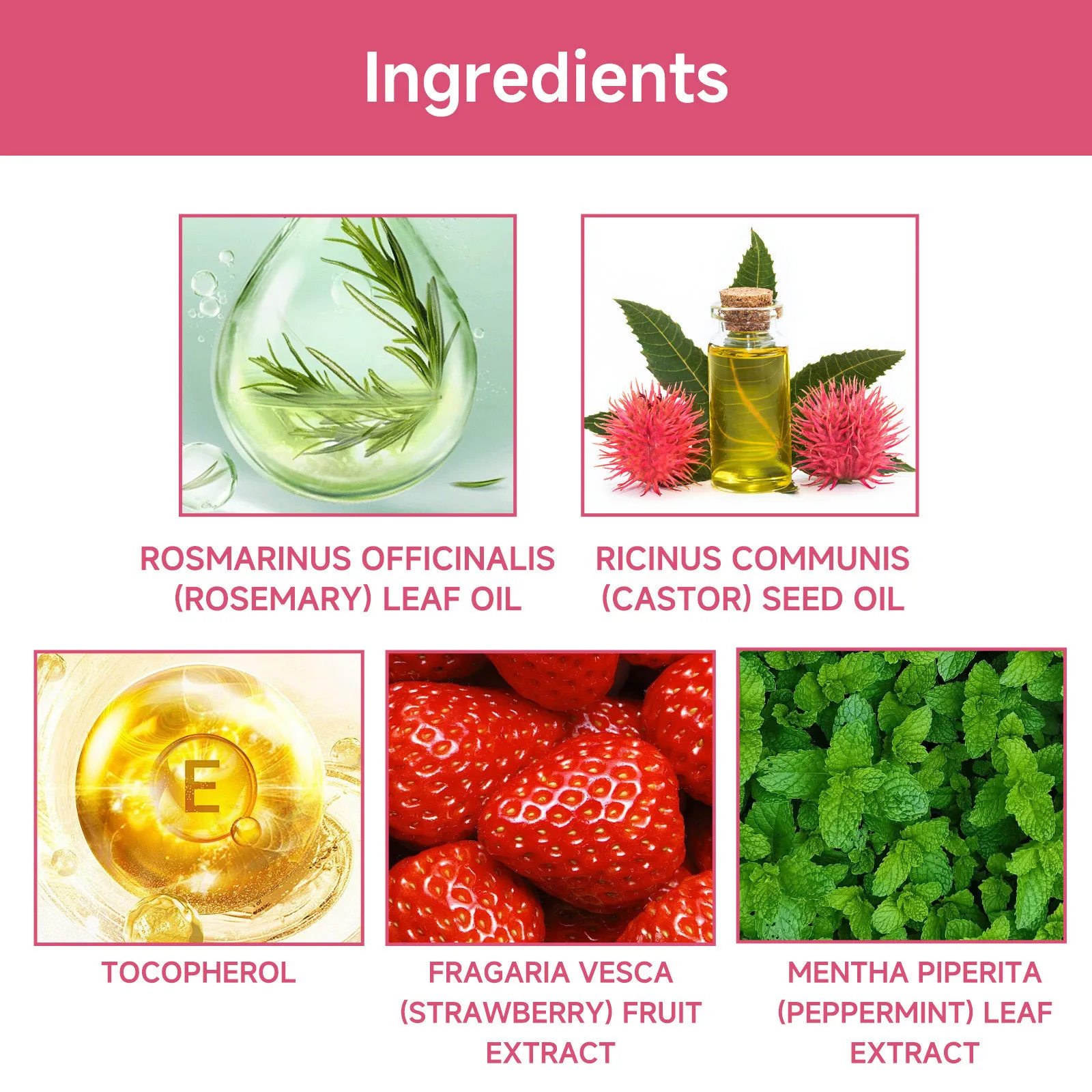Strawberry Mint Hair Care Hair Growth Oil Natural Essences Oil Strawberry Mint For Thin Dry Damaged 59ml skin care products skin care essence