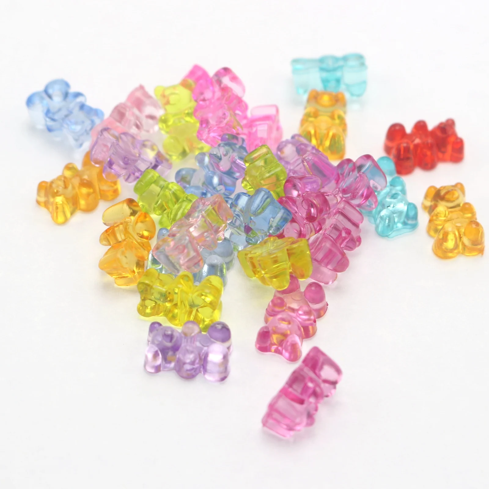 810 perline colorate lucide Pony Beads, con grande foro per gioielli, bracciali, collane, portachiavi, fai da te, 6 x 9 mm, 27 colori