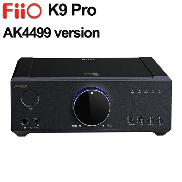 FiiO K9 Pro AKM/ESS Desktop Headphone Amplifier Bluetooth AMP USB DAC  All-In-One DSD Decoder AK4499/ES9038PRO*2 chip MQA
