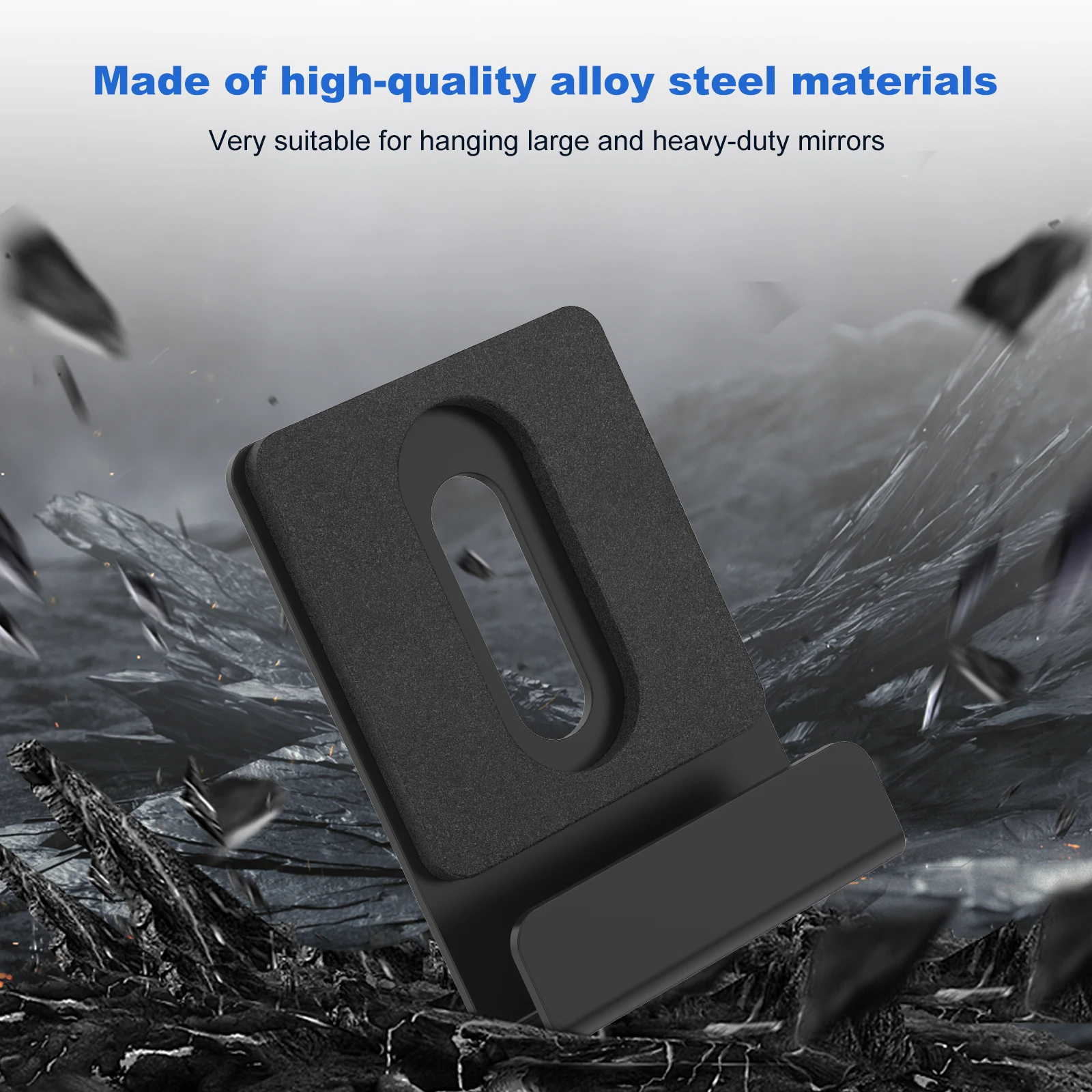 Metal Mirror Clips Wide Channel Hanger Large Heavy Retainer Clips with Screw for Wall Mounting Frameless Billboard 12PCS/Set photography clamps