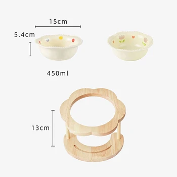 Utensili per alimenti Gatto Cane Forniture per animali domestici Accessori Ciotola per gatti in ceramica per animali domestici Ciotola per acqua potabile per animali domestici Cibo per gatti in ceramica per cani