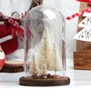 8pcs Festive Small Christmas Tree Desktop Decorations Moss Micro Landscape Bottle Landscape Ornaments