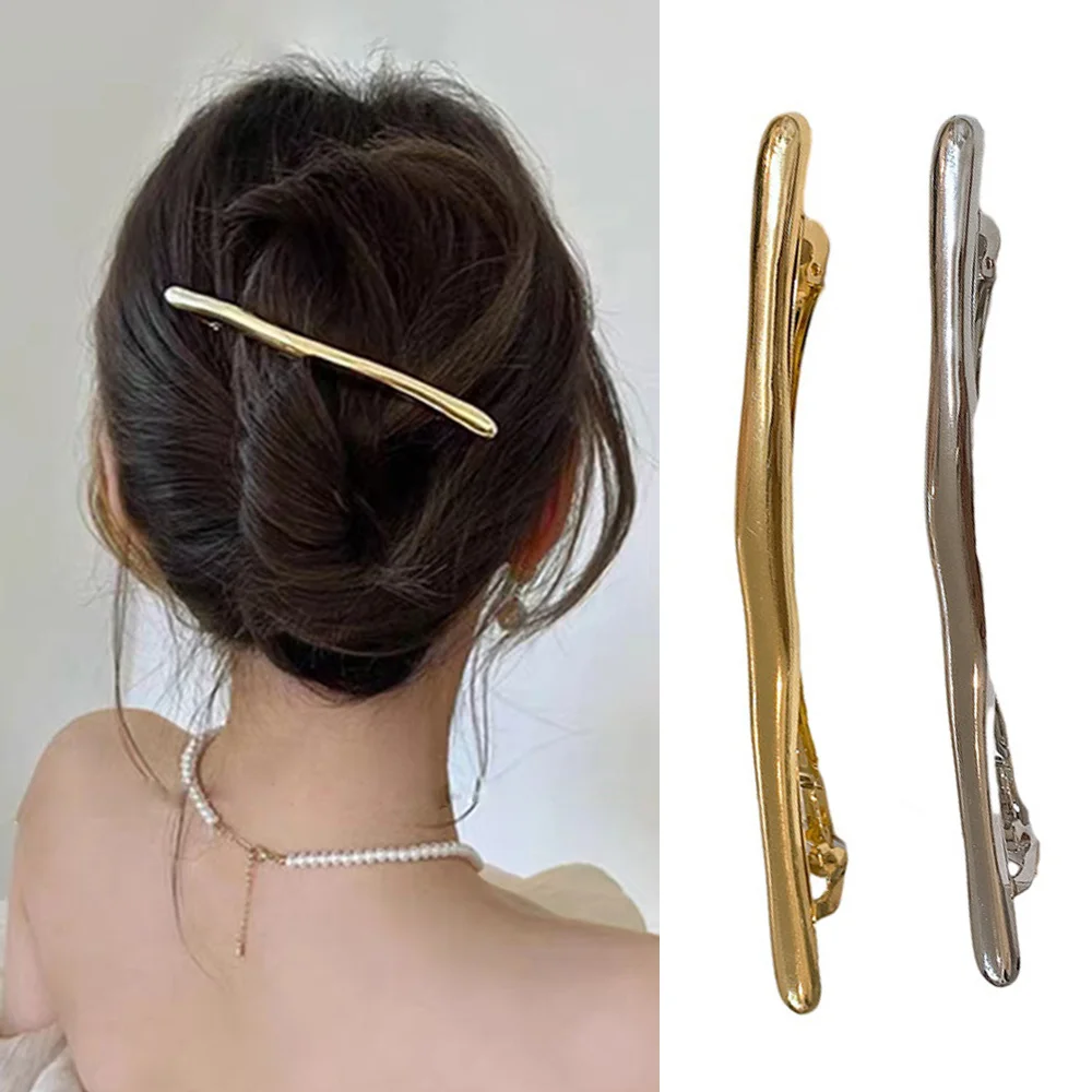 HINZIC Braut-Haarspangen-Set – 2 Kristall-Spangen + 6 Strass-Haarnadeln In Silber & Gold | Hochzeits-Kopfschmuck Für Bräute & Festliche Anlässe