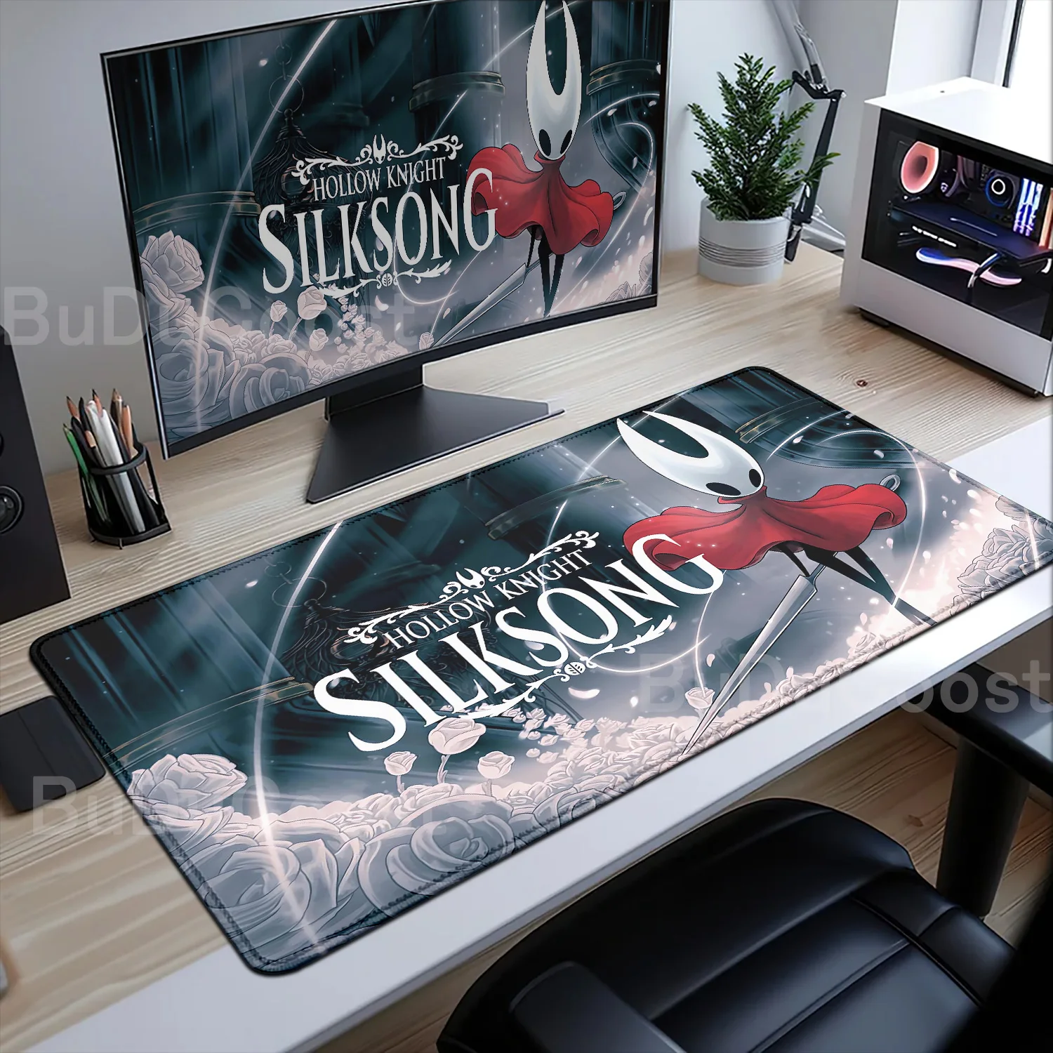 Hollow Knight: Silksong muismat, XL groen groot formaat gaming muismat